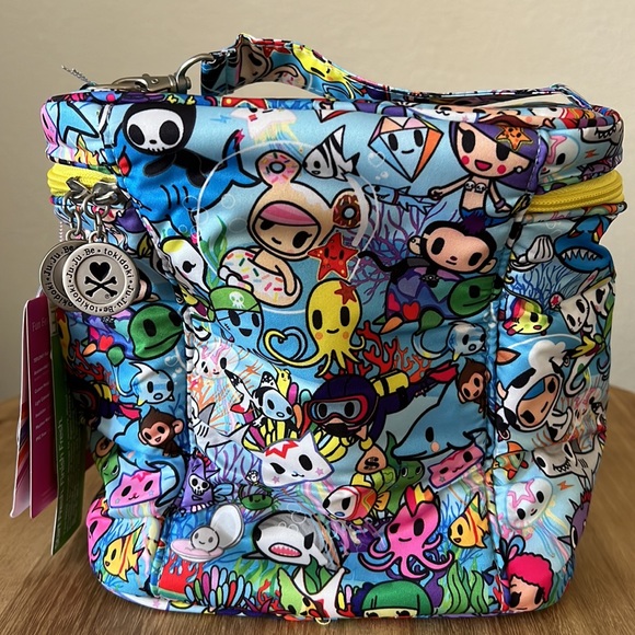 JuJuBe  Sea Amo Fuel Cell with Yellow Lining - Insulated Lunch / Bottle Bag - Picture 4 of 13